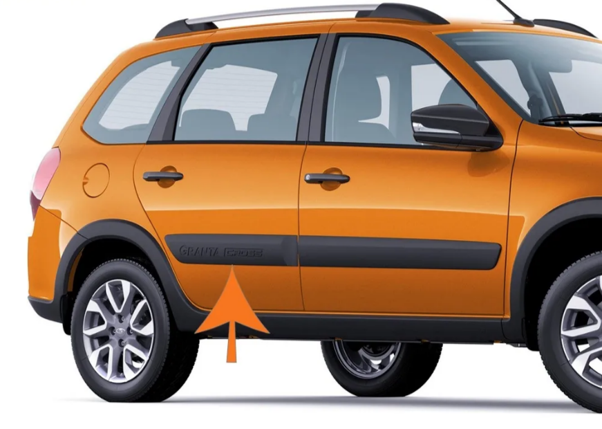 Молдинг задней двери правый для Lada Granta Cross АвтоВАЗ Оригинал 8450100988