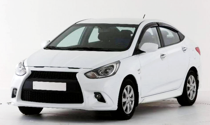 Передний бампер YT-2 Hyundai Solaris (2010-2014) HS-01.01.02