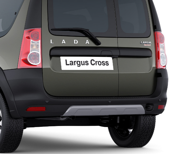 Задний бампер Лада Ларгус FL Cross (тиснение) АвтоВАЗ Оригинал 8450091530