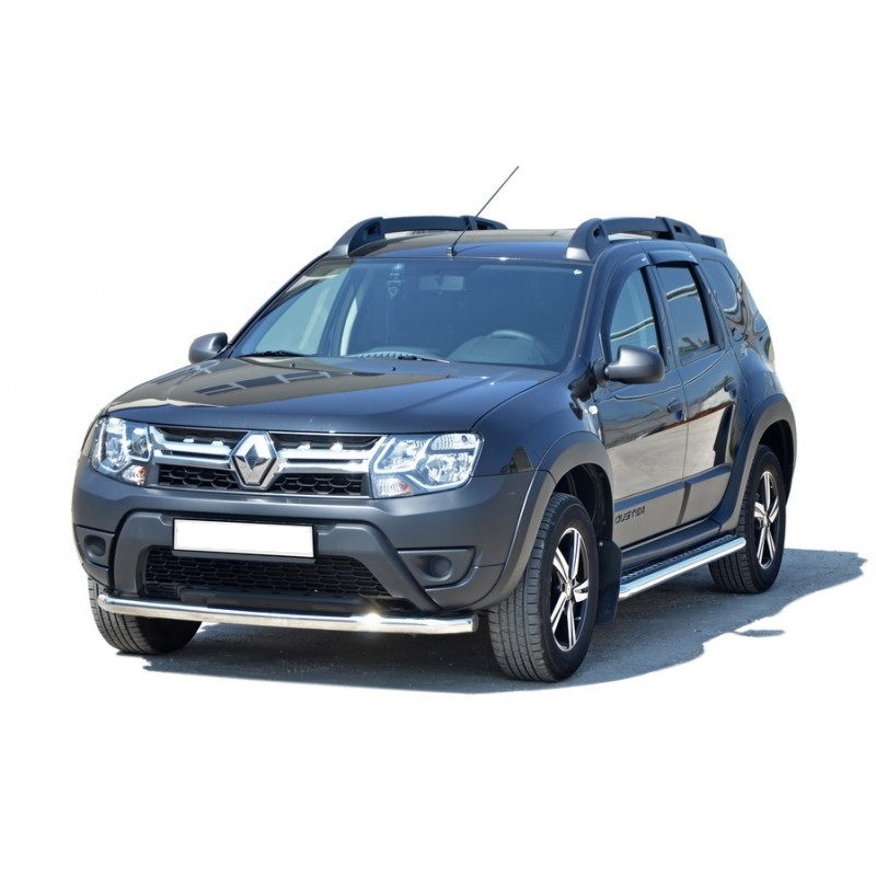 Защита переднего бампера одинарная на Renault Duster (2015-н.в.) ППК (арт.1886К)