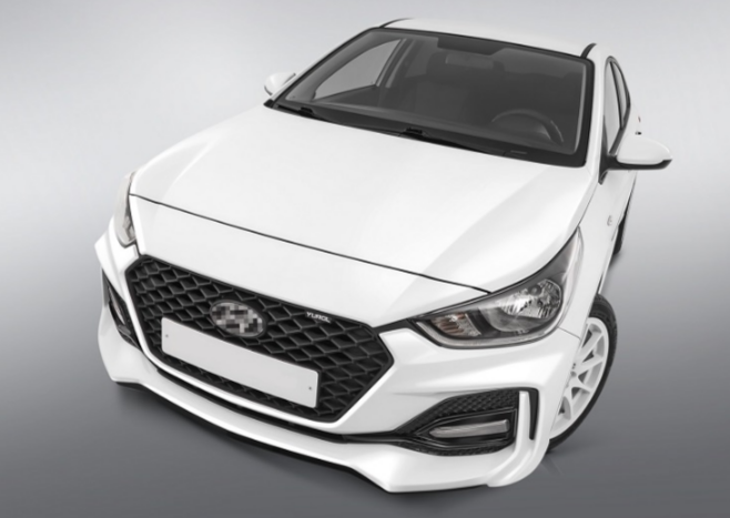 Передний бампер Quant ROMB Hyundai Solaris 2 (2017-) SQ 01.02.00