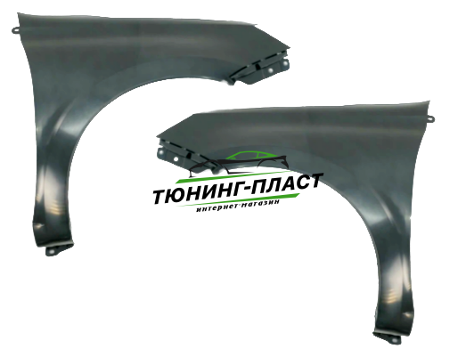 Крылья пластиковые Стандарт на Лада Гранта FL с 2018г. - (комп.2 шт)