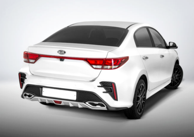 Задний бампер ROTOR NEW для Kia Rio 4 (рестайлинг с 2020- н.в)