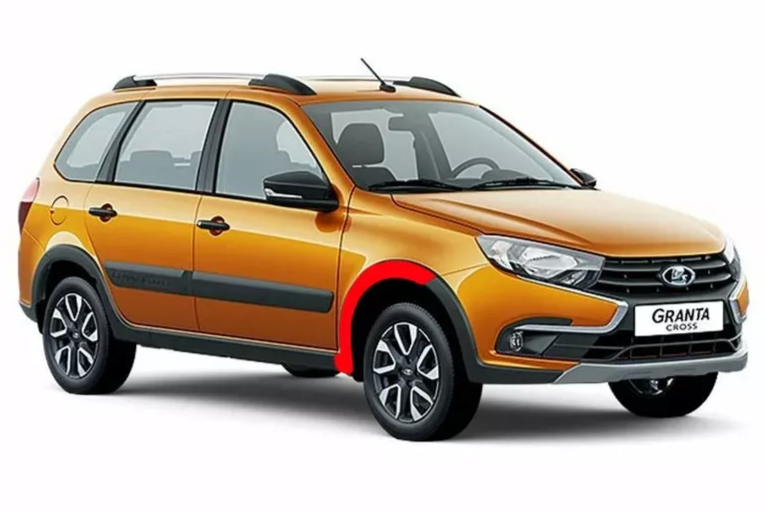 Накладка арки переднего колеса правая для Lada Granta Cross, Kalina Cross АвтоВАЗ Оригинал 21940-8212112-00