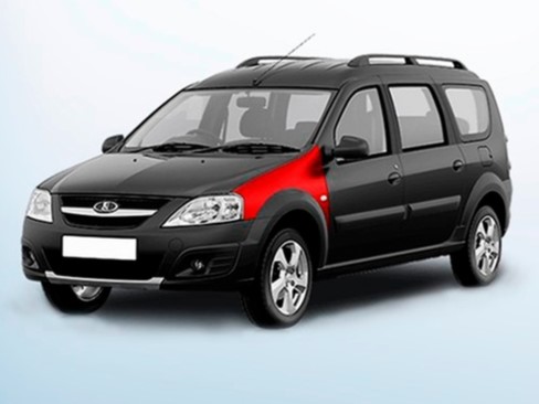 Крыло переднее левое Lada Largus 6001546712 Тайвань (окрашеное)