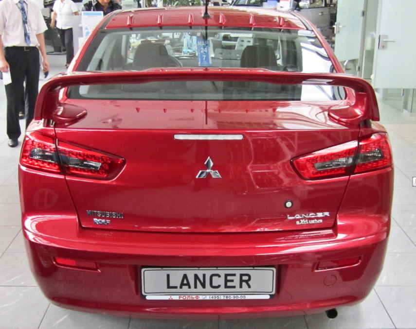 Козырек на крышу MV Zodiak Generator для Mitsubishi Lancer X (2007-2016)