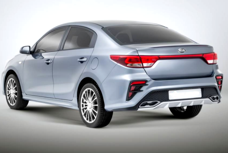 Задний бампер Kudos для Kia Rio 4 с 2017- 