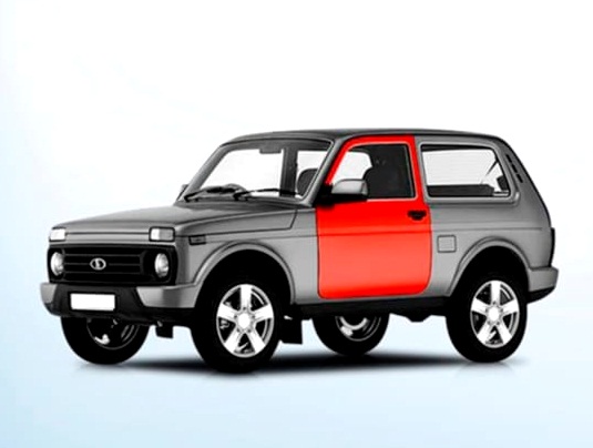 Дверь передняя левая н.о Лада Нива Legend, 4x4, Urban Автоваз Оригинал 8450108925