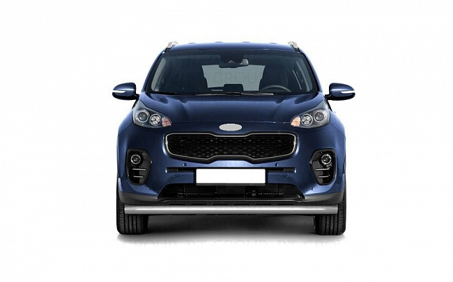 Защита переднего бампера одинарная для автомобиля Kia Sportage 2016- 63мм (06040104)