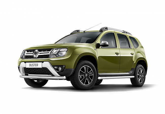 Защита переднего бампера одинарная Ø63мм Renault Duster 2016-(НПС) РТ RDU220205