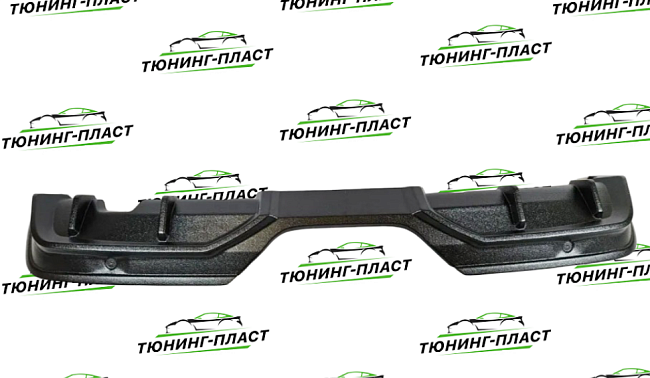 Диффузор накладка на задний бампер Лада Гранта FL (лифтбек) Тюн-авто