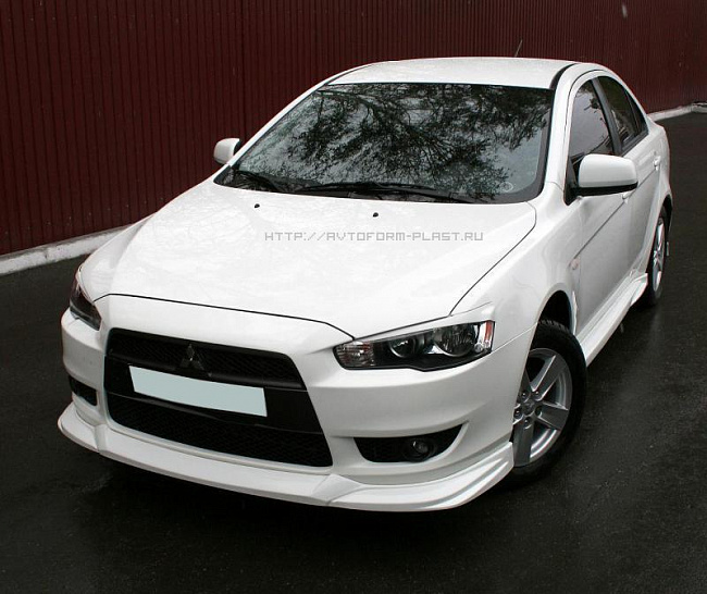 Реснички на фары Global для Mitsubishi Lancer X