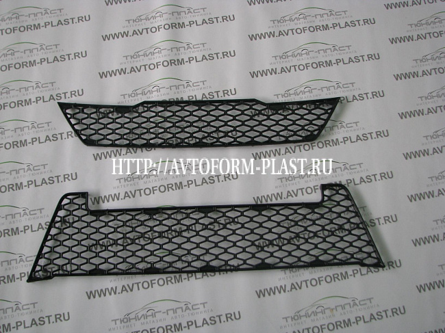 Решетки в передний бампер "GTS" Лада Гранта 
