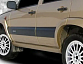 Пороги АКС квадатные на Chevrolet Niva до 2009 г.