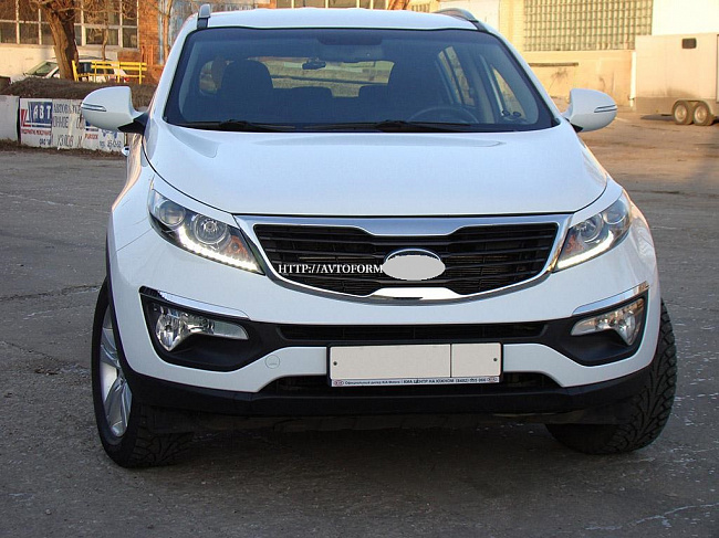 Реснички на фары для автомобиля Kia Sportage 2010-2016