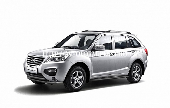 Защита порогов с алюм. площадкой 51 мм (ППК) LIFAN X60 (2012-) LFS-12-330301