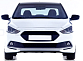 Передний бампер FRONT YT-1 Hyundai Solaris 1 (2010-2014) HS-01.01.00