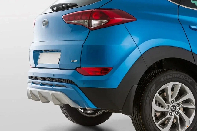 Накладка на задний бампер Hyundai Tucson (2015-2018) HT-02.01.01