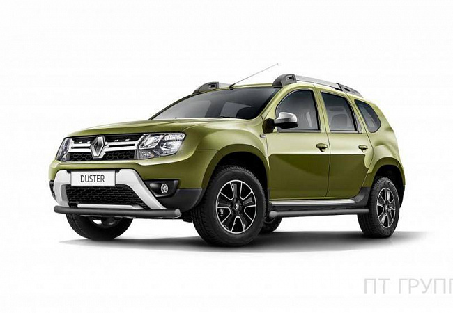 Защита переднего бампера одинарная 63 мм Renault Duster 2016-(ППК)  RDU-16-330201