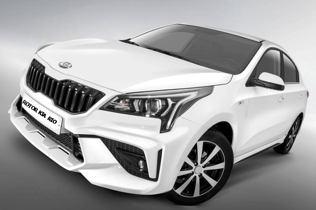 Передний бампер ROTOR NEW для Kia Rio 4 (рестайлинг с 2020- н.в)