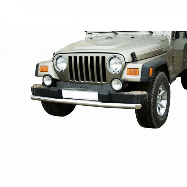 Защита переднего бампера Jeep Wrangler (1996-2006 г) ППК (арт.0634К)