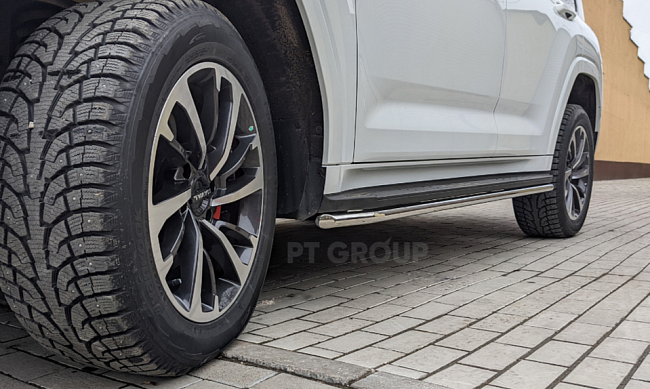 Защита порогов с окантовкой Ø38мм (НПС) HAVAL H9 c 2024 г.в. РТ HVS-24-220341.00