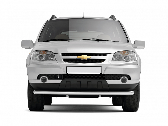 Защита переда одинарная 63 мм Niva Chevrolet (НПС)(2009-) РТ LNV220204