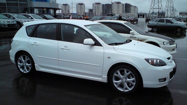 Пороги "Fanat" Mazda 3 (2003-2009) (некрашеные) (2 шт)