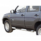 Пороги «Труба Люкс» с проступью Chevrolet Niva (2009-) NIVA Travel (ППК) (арт.0194rs)