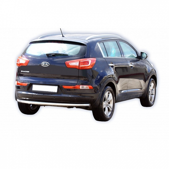 Защита заднего бампера одинарная Kia Sportage(2010-2015 г.) ППК (арт.1602К)