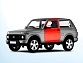 Дверь передняя левая н.о Лада Нива Legend, 4x4, Urban Автоваз Оригинал 8450108925