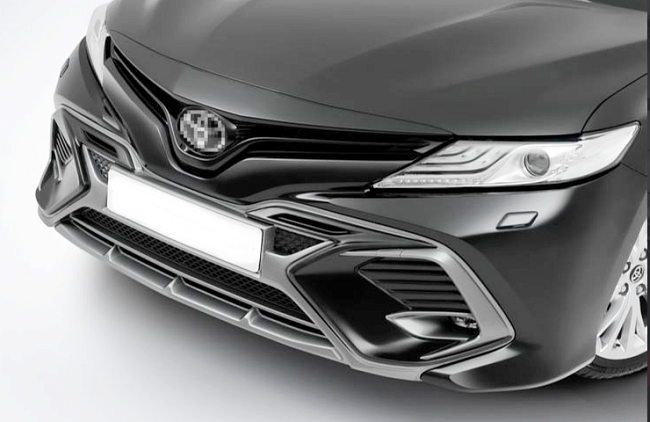Накладка, бленды HARIUS на передний бампер TOYOTA CAMRY 70 