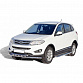 Защита порогов c алюм накладками d63,5 Chery TIGGO 5(ППК) (арт1835 K)