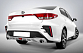 Задний бампер ROTOR NEW для Kia Rio 4 (рестайлинг с 2020- н.в) под раздвоенный глушитель