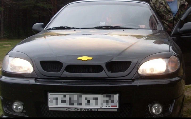 Реснички на фары АКС Кураж на Chevrolet Lanos 631000