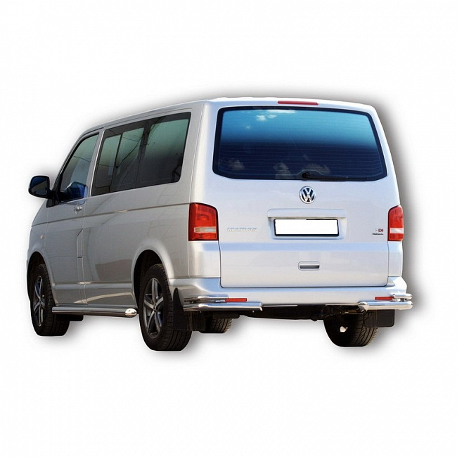 Пороги Volkswagen Transporter T5(2009-2015) 63.5мм (НПС) (арт.1610Н)