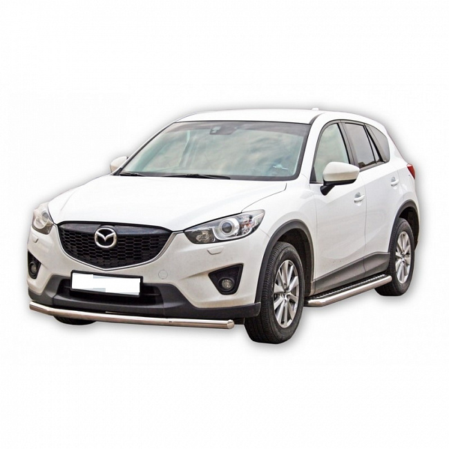 Защита переднего бампера Mazda CX-5(2011-2016) 51мм(ППК)(1737К)