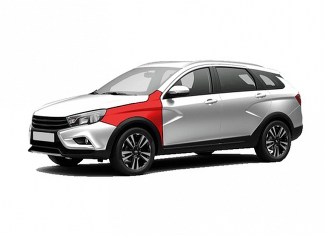 Крыло переднее левое Lada Vesta SW Cross (катафорез) 8450102331