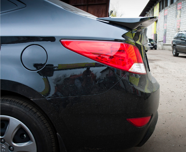 Спойлер высокий MV для Hyundai Solaris 2010-2016
