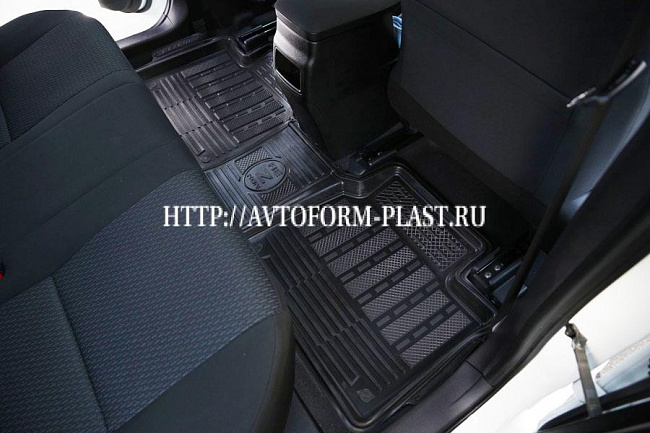 Коврики салонный резиновый (черный) универсальный Versa Lux 1538015100