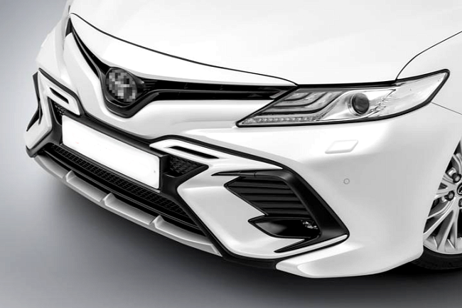 Накладка, бленды HARIUS на передний бампер TOYOTA CAMRY 70 