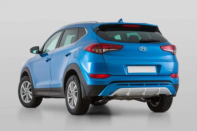 Накладка на задний бампер Hyundai Tucson (2015-2018) HT-02.01.01