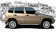 Пороги АКС квадатные на Chevrolet Niva до 2009 г.