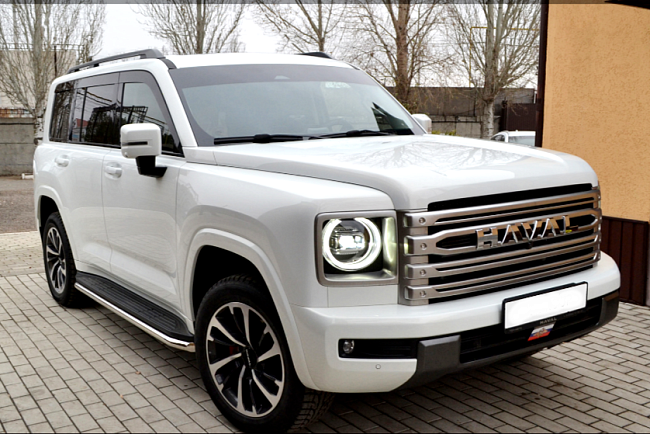 Защита порогов с окантовкой Ø51мм (НПС) HAVAL H9 c 2024 г.в. РТ HVS-24-220332.00