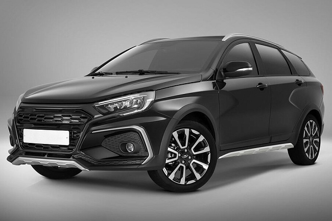 Накладки на пороги SWAG на Lada Vesta NG Cross, Vesta SW NG Cross