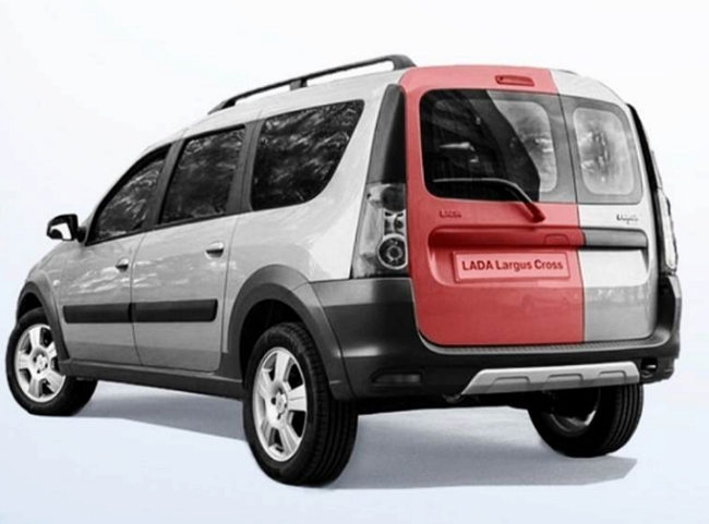 Дверь задка левая под стекло на Лада Ларгус АвтоВАЗ Оригинал 901015964R