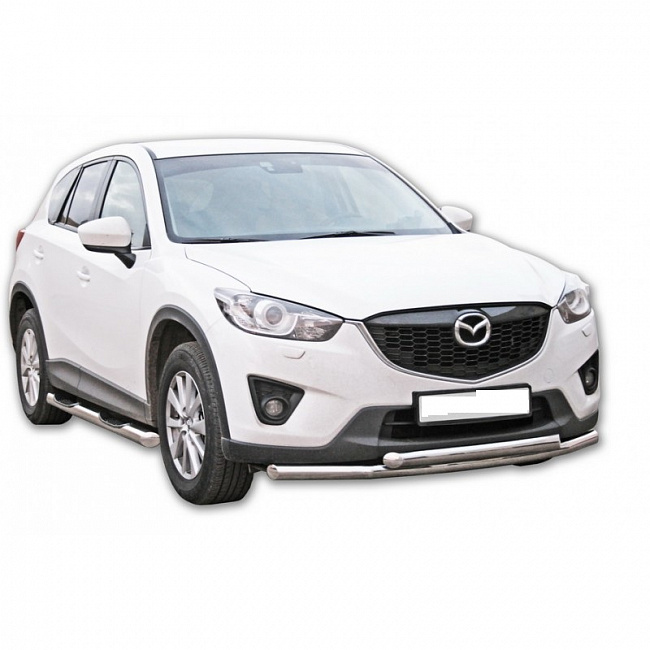 Защита переднего бампера Mazda CX-5(2011-2016) 51мм(ППК)(1738К)