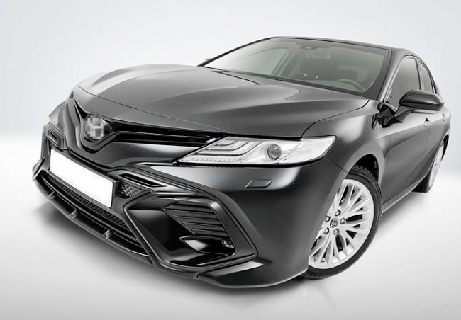 Накладка, бленды HARIUS на передний бампер TOYOTA CAMRY 70 