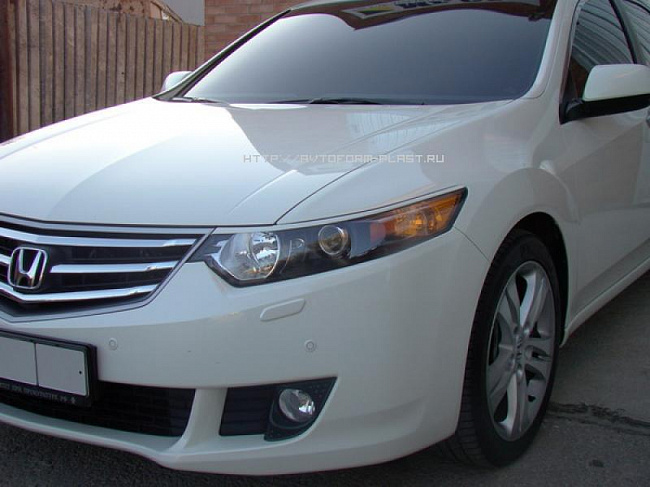 Реснички на фары Honda Accord VIII (2008-2013)  var№1 узкие