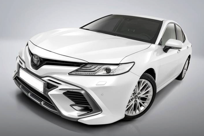 Накладка, бленды HARIUS на передний бампер TOYOTA CAMRY 70 